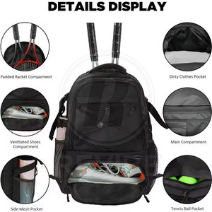 Lightweight Baseball <b>Backpack</b> With Strong Stitch Baseball <b>Backpack</b> For Sports Use Baseball <b>Backpack</b> Easy Storage - Product Image 3