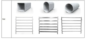 Panneaux de clôture tubulaires écologiques pour bétail et chevaux, 6 pieds, pour ferme - Product Image 2
