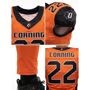 Camiseta de Fútbol Americano Personalizada para Escuela Secundaria, de Secado Rápido, Poliéster y Spandex, Cuello en V, Uniforme de Equipo, Nombre del Club - Product Image 4