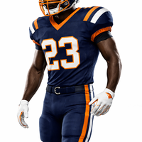 Conjunto de Uniforme de Fútbol Americano Personalizado, Jersey con Impresión por Transferencia de Calor, Nombre del Equipo, Número, Kit Deportivo, Parte Delantera de Secado Rápido