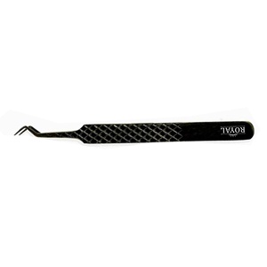 Pinces professionnelles pour extensions de cils Royal Tweezers Instruments - Acier inoxydable, logo personnalisé, durables, antimagnétiques, pointe incurvée - Product Image 3