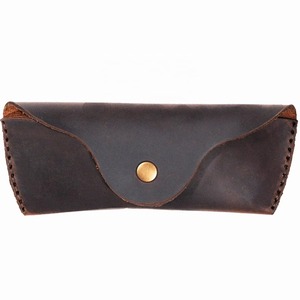 Slim Profile Classic Luxury Genuine Leather <b>Glasses</b> <b>Case</b> Water Resistant Lightweight Wholesale International Shipping LGC-0145 - Product Image 2