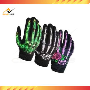 Guantes de Motociclismo de Cuero Transpirables y Cálidos Antideslizantes para Verano, con Pantalla Táctil, Diseño Festival Rose Ghost Claw Cross, Directo de Fábrica - Product Image 5
