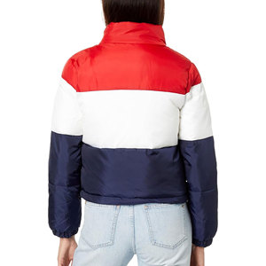 Chaqueta acolchada corta para mujer al por mayor, de manga larga, informal, para clima frío, con cremallera, cálida para invierno - Product Image 2