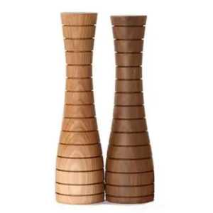 Unique Geometric Pagoda Style Metal <b>Salt</b> and Pepper <b>Shaker</b> Set Professional Tabletop Seasoning Dispensers Kitchenware - Product Image 4