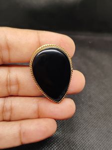 Pendentifs en Onyx Noir Faits à la Main pour la Fabrication de Bijoux, Pierre 100% Naturelle, Onyx Noir, Pierres Précieuses en Vrac - Product Image 5