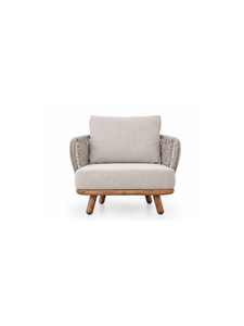 Fauteuil minimaliste rembourré en velours vert sarcelle avec pieds en teck, design robuste, meubles pour salle à manger ou salon - Product Image 1