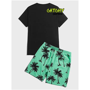 Conjunto de Camisetas Tejidas para Hombre, Camisetas de Manga Corta de Algodón Estampadas, Camisetas Casuales de Moda, Opciones Personalizadas al por Mayor - Product Image 4