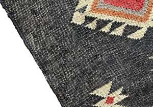 Soft and Reversible Custom Hand Woven Jute-Woolen Kilim <b>Rugs</b> for Living Room & <b>Bedroom</b> - Product Image 4