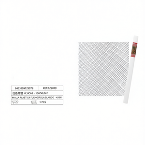 Malla Plástica Fuengirola Blanca 0.5x5m-180gr/m2 Valla Blanca 49311 Categoría de Producto Cercas, Enrejados y Puertas - Product Image 2