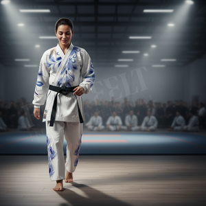 Ropa de Artes Marciales, Tela Personalizada, Uniforme de Kung Fu Transpirable para Entrenamiento de MMA, Uniforme de Karate de Primera Calidad para Todas las Temporadas, OEM - Product Image 3