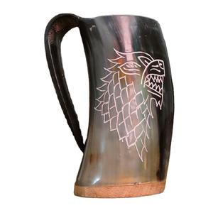 Mug en corne naturelle polie de qualité supérieure, fait main, écologique, forme naturelle, moderne, cadeau pour festival, mariage, fête par Perfect Enterprises - Product Image 2