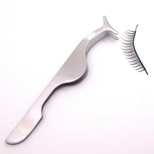 Eyelash Tweezer False Eye Lash Applicator Eyelash Tweezers Extension Curler Nipper Auxiliary <b>Clip</b> Clamp Makeup <b>Tools</b> - Product Image 4