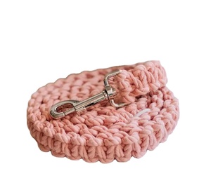   Correa de Macramé Rosa para Perro, a la Moda - Product Image 1