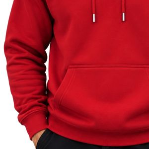<b>Mens</b> <b>Red</b> Pullover <b>Hoodie</b> Long Sleeve Casual Sweatshirt Custom Logo Streetwear Sportswear Top Shoukat Apparel Manufacturer - Product Image 5