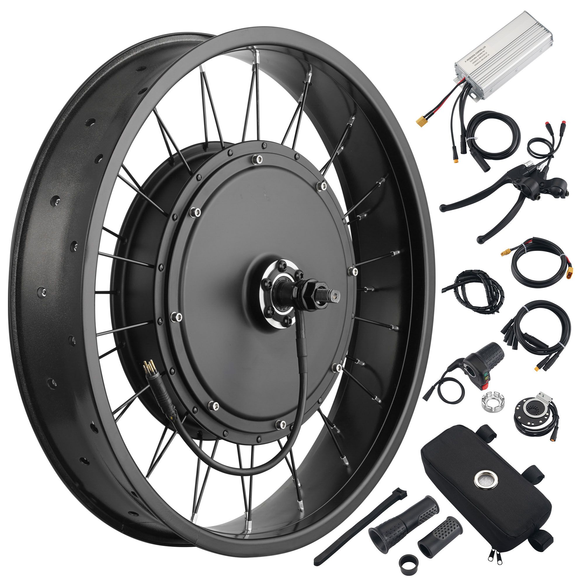 electric bicycle front hub kit 15000W Rear Wheel Bike Motor for Stealth Bomber Bike  theebikemotorkit The display and pedal sensor will allow you to quickly switch between throttle control 48V EBike Conversion Kit 28/29