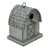 Lanterne murale vintage en laiton avec oiseaux perchés et découpes géométriques pour jardin extérieur