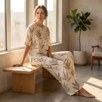 Tissu en rayonne 100 % viscose imprimé réactif en gros pour robes féminines – Fournisseur en vrac pour usines de vêtements – Textile tissé doux
