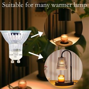 Ampoules halogènes GU10 MR16 2800K blanc chaud 110-130V 35W, ampoules chauffe-cire pour chauffe-cire à bougie, lot de 2 pour l'éclairage domestique et professionnel - Product Image 4