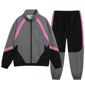 Vente directe d'usine, ensemble de survêtement en coton léger personnalisé avec logo, vêtements de sport décontractés d'hiver, ensemble de jogging unisexe, nouveau - Product Image 2