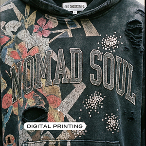 เสื้อฮู้ดโอเวอร์ไซส์ Nomad Soul ลายดอกไม้พิมพ์ลายสไตล์วินเทจ ผ้าฝ้ายเฟรนช์เทอร์รี่ สำหรับผู้ชาย เสื้อฮู้ดสไตล์สตรีทแวร์สำหรับฤดูใบไม้ร่วง - Product Image 4