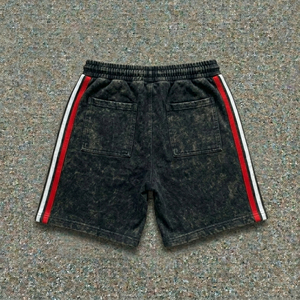 Acid Wash Streetwear Set Men Loose Fit T <b>Shirt</b> And Shorts Matching Set Wholesale Manufacturer - Product Image 5