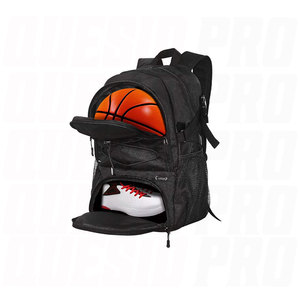 Sac à dos de sport pour le football avec compartiment pour ordinateur portable, adapté à l'équipement de baseball, basketball, football, volley-ball, logo personnalisé, grande capacité - Product Image 1