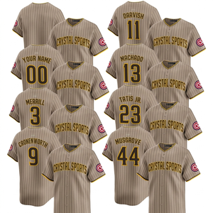 2025 Men's Women's <b>Crystal</b> Sports Jersey Custom Baseball Shirts Stitched Embroidered Youth Uniforms Summer Short - Product Image 1