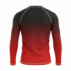 Maillots de protection anti-UV pour hommes de qualité supérieure, vêtements de sport, logo personnalisé, impression numérique, couleur unie, légers, 160g Polyester/Nylon - Product Image 3