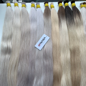 Extensiones de Cabello Humano 100% Naturales, Onduladas y Lisas # Ombre # Cabello Blanco de Alta Calidad a Precio de Mayoreo - Product Image 1