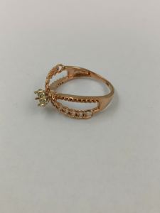 Bague en or rose de qualité supérieure avec diamant naturel, sertie de diamants, bijoux fins pour femmes, fiançailles, vente en gros, fournisseur OEM - Product Image 3