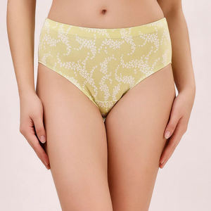 Culotte de bikini tendance pour femme, taille basse, 1 pièce, en tricot uni 100 % coton, écologique, séchage rapide, sans couture, respirante - Product Image 1