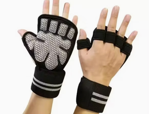 Neoprene <b>Weight</b> Lifting <b>Gloves</b> With Adjustable Wrist Strap Non Slip Palm Support For Gym Workout Unisex - Product Image 1