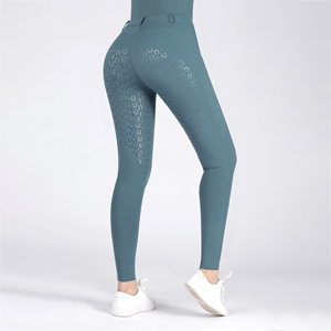 Women's Riding Tights <b>Knee</b>-<b>Patch</b> Breeches Equestrian Horse Riding Pants Sports Tights Multi Pockets Compression Tights - Product Image 3