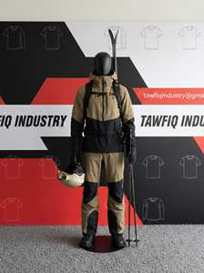 Traje de Esquí de Dos Piezas, Estilo Casual, Personalizado, Impermeable, Cortavientos, Transpirable, de Alta Calidad, 100% Poliéster, Estilo Monteec, para Invierno - Product Image 5