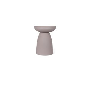 Table d'appoint en fer émaillé orange de luxe |   Tabouret sur pied en métal pour intérieur et extérieur |   Table basse ronde contemporaine - Product Image 3