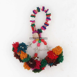 Rare Wholesale Price New Cotton Vintage Handmade Cotton Banjara <b>Tassels</b> Tussles Bohemian Beaded Bracelets Banjara Charm Bracelet - Product Image 1