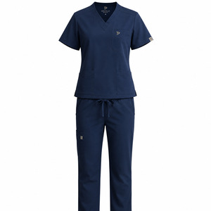 Unisex Matte Medical Uniform Premium Woven Jersey <b>Scrub</b> <b>Sets</b> for Nurses and Muslim Hospitals Runners - Product Image 4