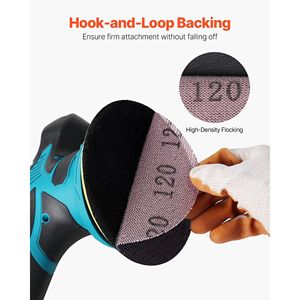 Disques de ponçage abrasifs en maille de 5 pouces 50 pièces avec niveaux de grain 80 120 240 320 papiers de verre de qualité" - Product Image 6