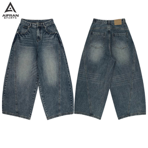 Jeans Bootcut pour Hommes Aifran Sports, Denim Stretch, Jambes Évasées, Pantalon Classique Casual, Fabricant OEM - Product Image 1