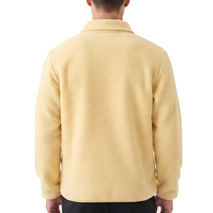 Vestes polaires personnalisées pour hommes, fermeture éclair intégrale, col rabattable, veste d'hiver pour extérieur, manteau polaire zippé pour femmes - Product Image 2
