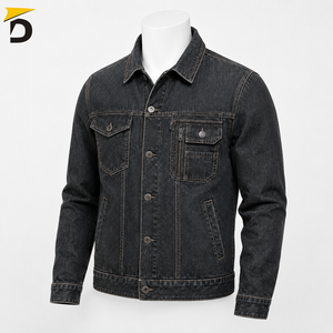Chaqueta de Mezclilla para Hombre, Diseño Resistente, Textura Rugosa, Ajuste Cómodo, Estilo Versátil, Informal, para Viajes, Actividades al Aire Libre, Impermeable - Product Image 3