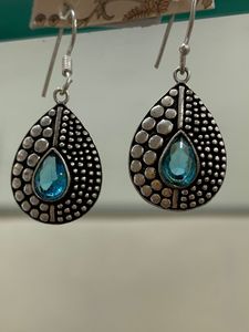 Pendientes de circonita azul de calidad AAA para mujer, joyería hecha a mano, estilo bohemio, al mejor precio. - Product Image 5