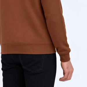 Sweat à capuche zippé pour homme avec cordon de serrage réglable, poches kangourou fendues sur le devant, manches longues et poignets côtelés - Product Image 6