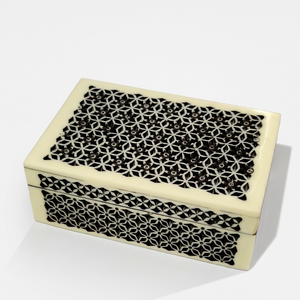 Caja de Almacenamiento Decorativa de Madera con Incrustaciones de Mosaico Hexagonal Multicolor, Hecha a Mano, Personalizada, OEM, ODM, DECORYUG - Product Image 3