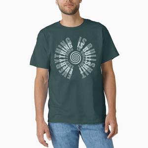 Cómoda camiseta estampada para hombre, camiseta suave de algodón 100% para hombre con estampado de texto elegante, ropa informal de uso diario hecha en Bangladesh - Product Image 2