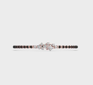 Bracelet Mangalsutra pour femme Aurelia Grace Kada, or jaune/blanc/rose 14 carats, diamants de laboratoire taille brillant, certifiés IGI - Product Image 4