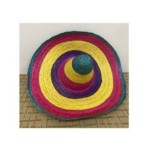 Handmade Bamboo Weaving <b>Hat</b> Festival <b>Hats</b> Mexicans Party <b>Hat</b> Photography Props for Adults Traditional Costume Headwear Party - Product Image 2