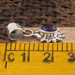 Pendentif en Améthyste Violette Naturelle, Collier en Argent Sterling 925 Fait Main, Pierre Énergétique pour Femme, Pierre de Naissance de Février, Vente en Gros - Product Image 6