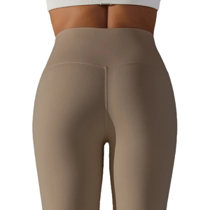 Vêtements de sport personnalisés, leggings de sport unis pour femme, leggings de sport sans couture taille haute, leggings de course slim pour femme - Product Image 6
